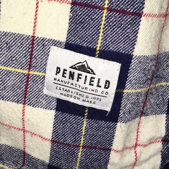 Penfield Boyfriend Fit Plaid Flannel Button Up Top - Picture 3 of 8